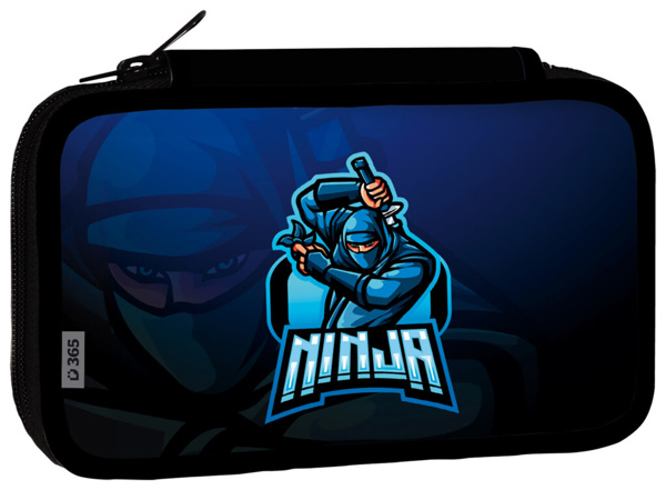 Školní penál třípatrový Ninja